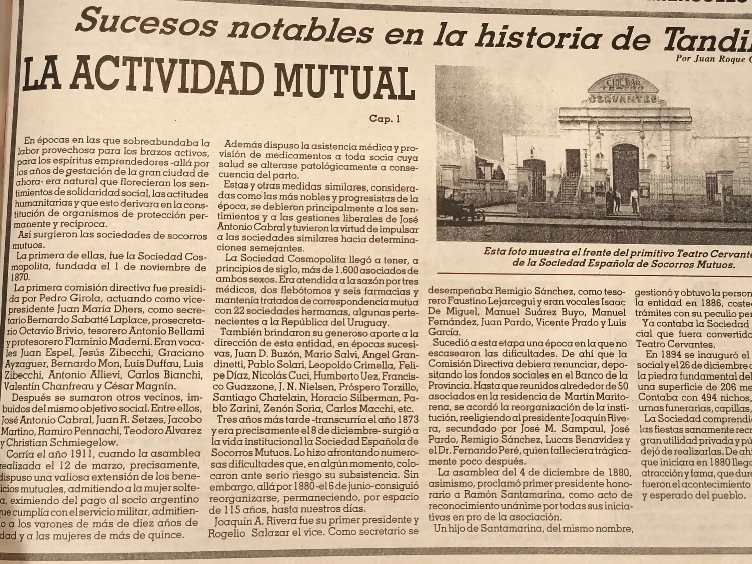 La actividad mutual - Cap. 1