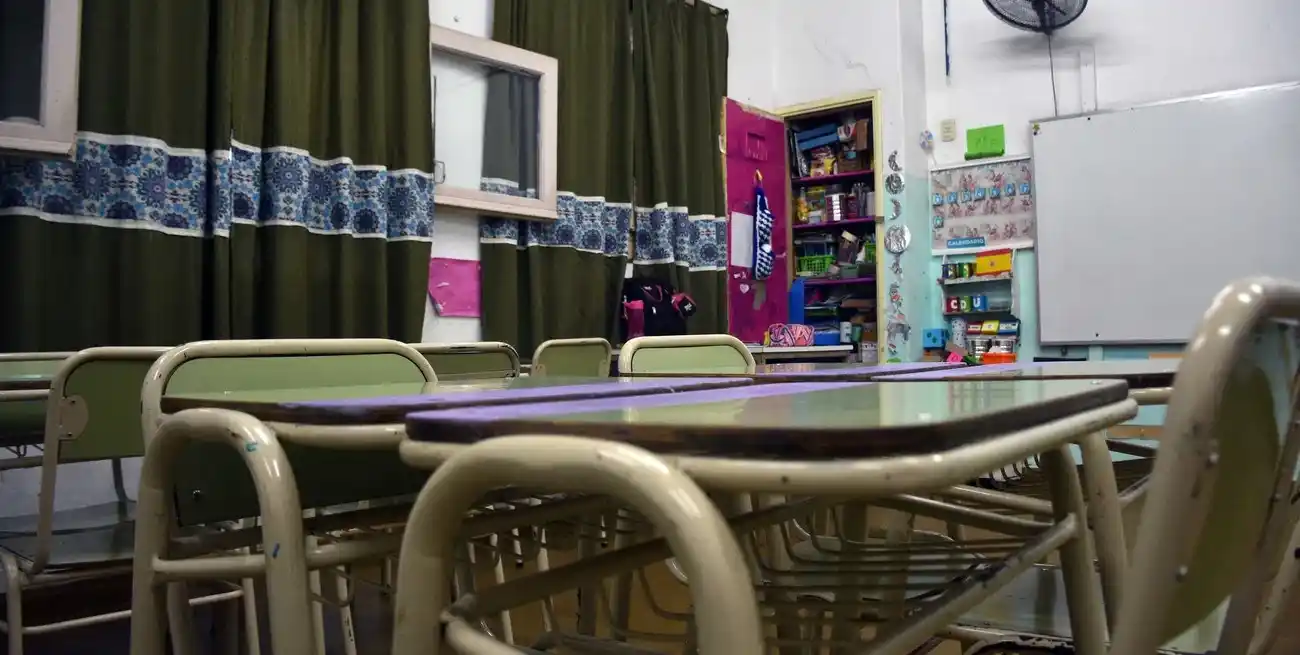 Esta semana sólo hubo un día de clases en las escuelas provinciales. Foto: Flavio Raina