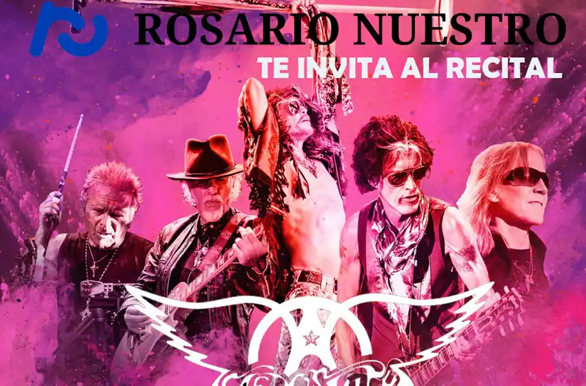 Aerosmith tocará en la ciudad y Rosario Nuestro te lleva a verlos
