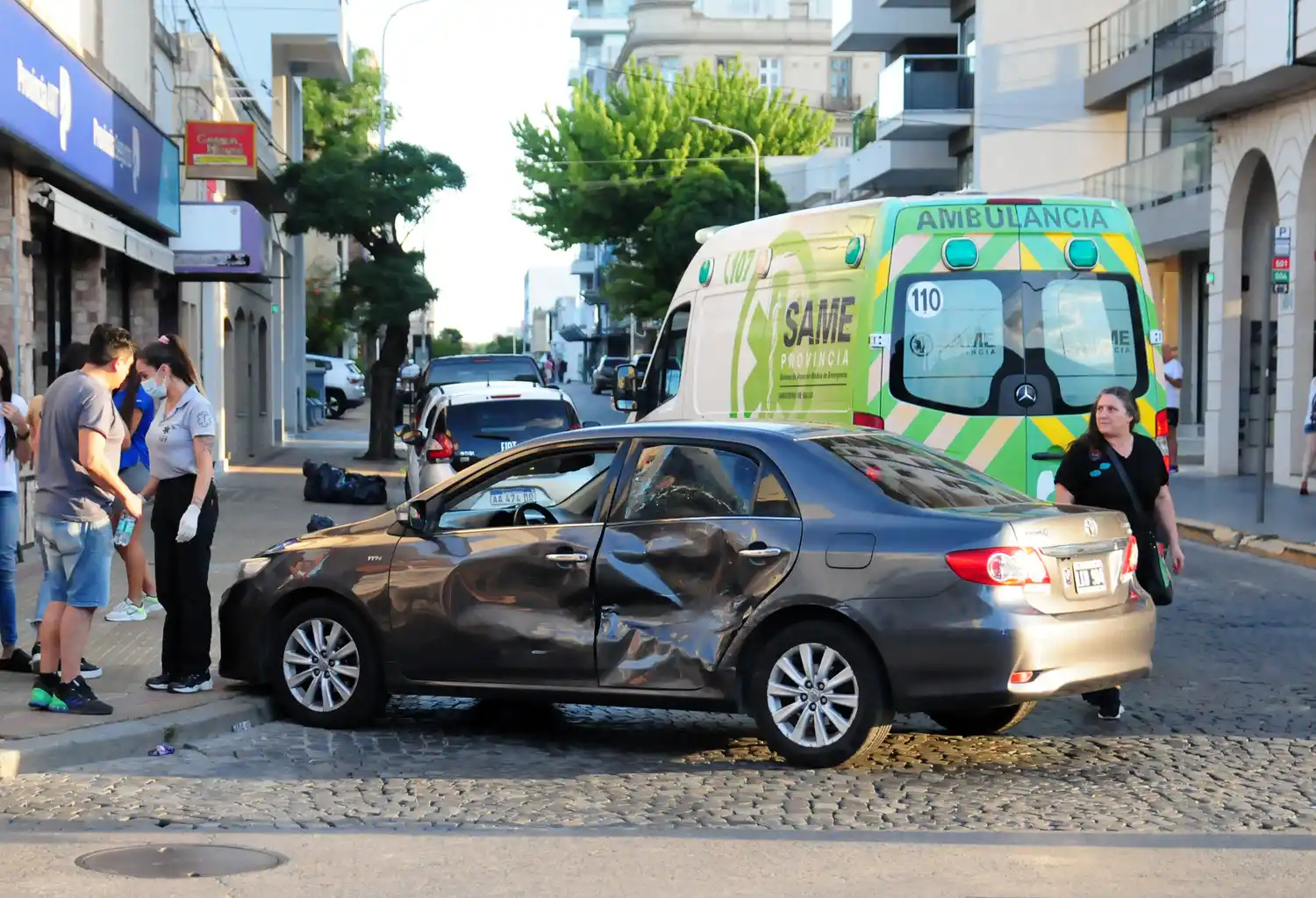 accidente San Martin y Chacabuco 02-01-22 - 2