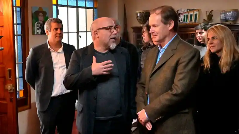 Gustavo Bordet acompañó en el último adiós a la familia de Domingo Liotta