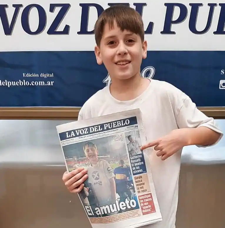 Oliver volvió a Tres Arroyos y visitó la redacción del Diario