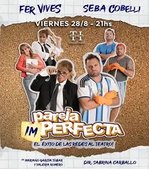 "Pareja Imperfecta" llega al Teatro Italia a beneficio de ASDGUAY