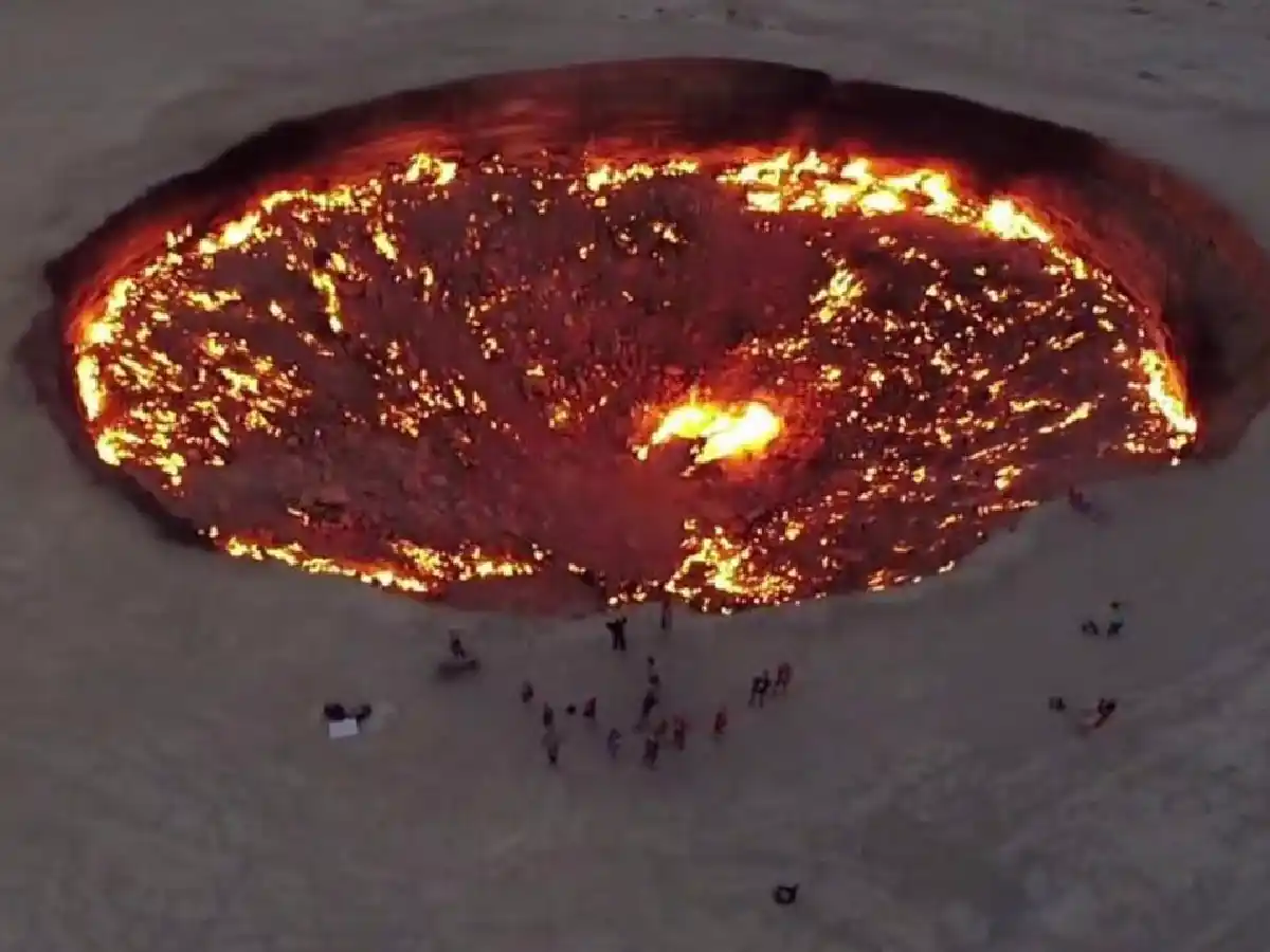 [Video] "La puerta del infierno" en imágenes