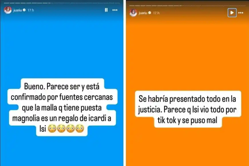 El posteo de Juariu que hizo estallar a la China Suárez.