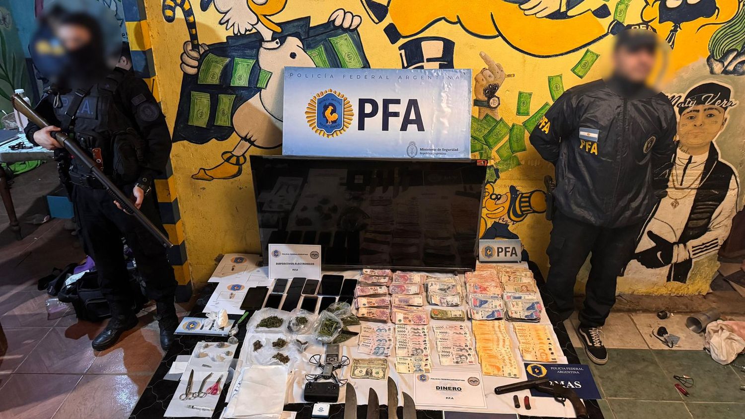 Desbarataron una banda narco en San Lorenzo.