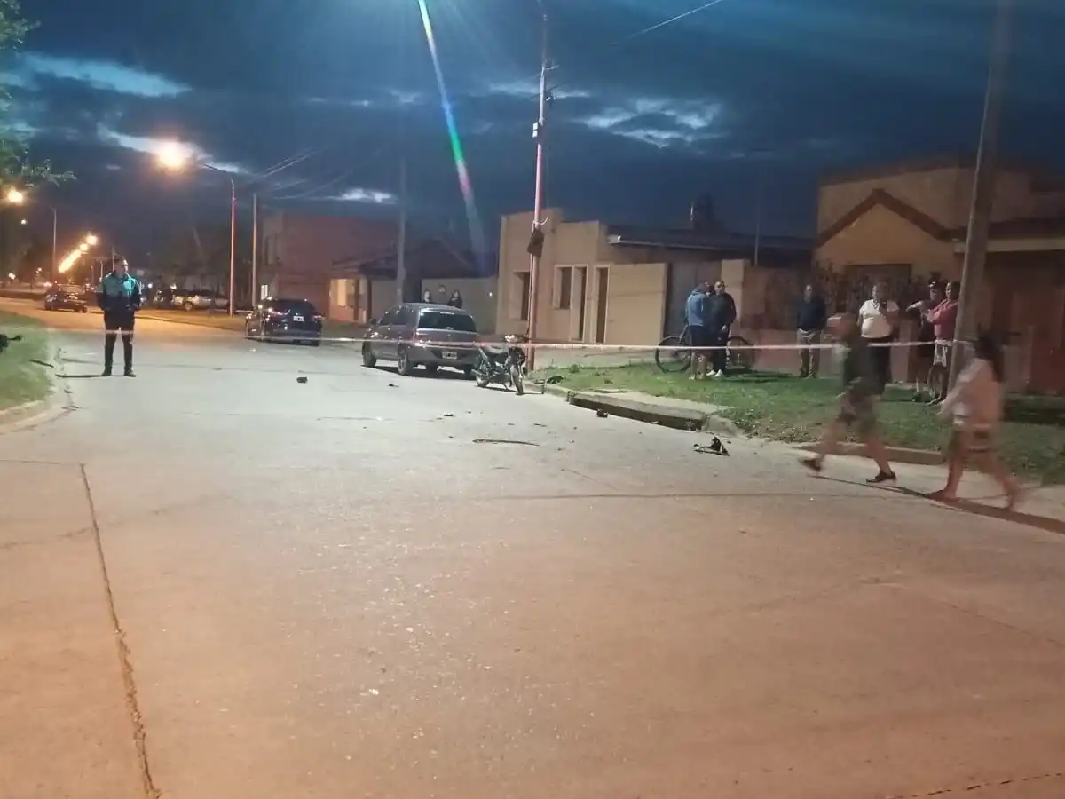 La imagen muestra el lugar del accidente sobre avenida Libertad, en dirección a avenida Güemes