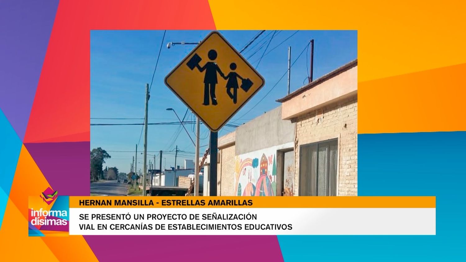 Se presentó un proyecto de señalización vial en cercanías de establecimientos educativos