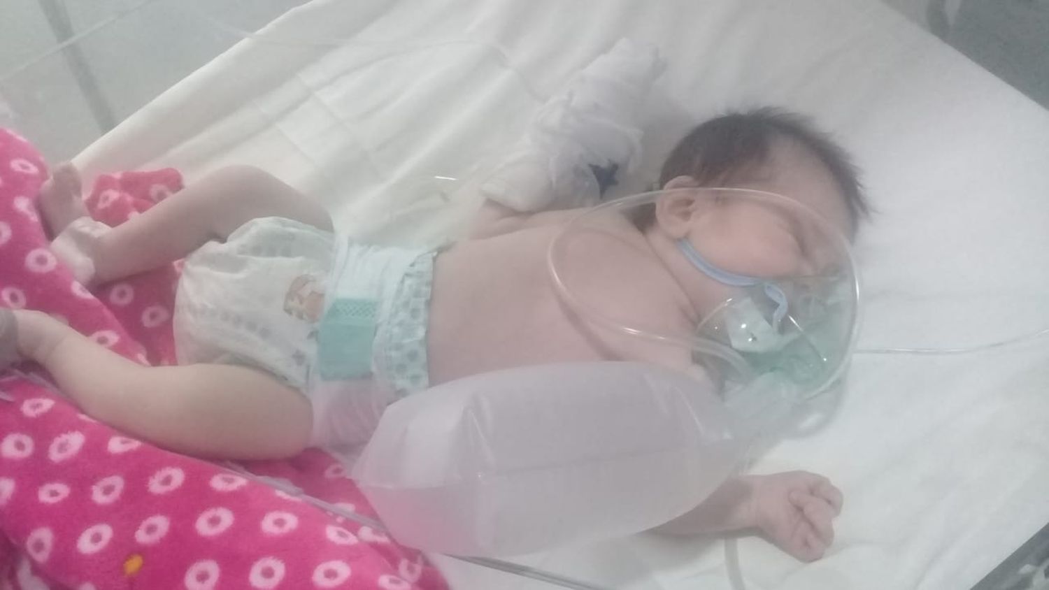 Gianna, la bebé que contrajo neumonía: “La recuperación va llevar un tiempo”