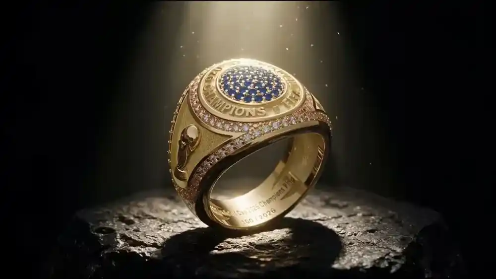 El anillo que entregará la FIFA a los 30 campeones. Unos dos mil más saldrán a la venta.

FIFA