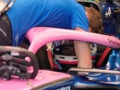 Colapinto tuvo problemas con su monoplaza y terminó último en el primer día de tests en Barhéin. Foto:Alpine