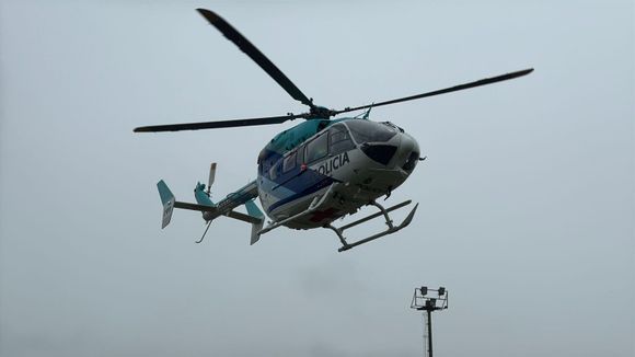 Trasladaron en helicóptero a una paciente del hospital