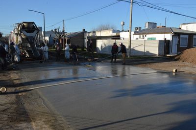 Trabajos de hormigonado y preparación de nuevas pavimentaciones