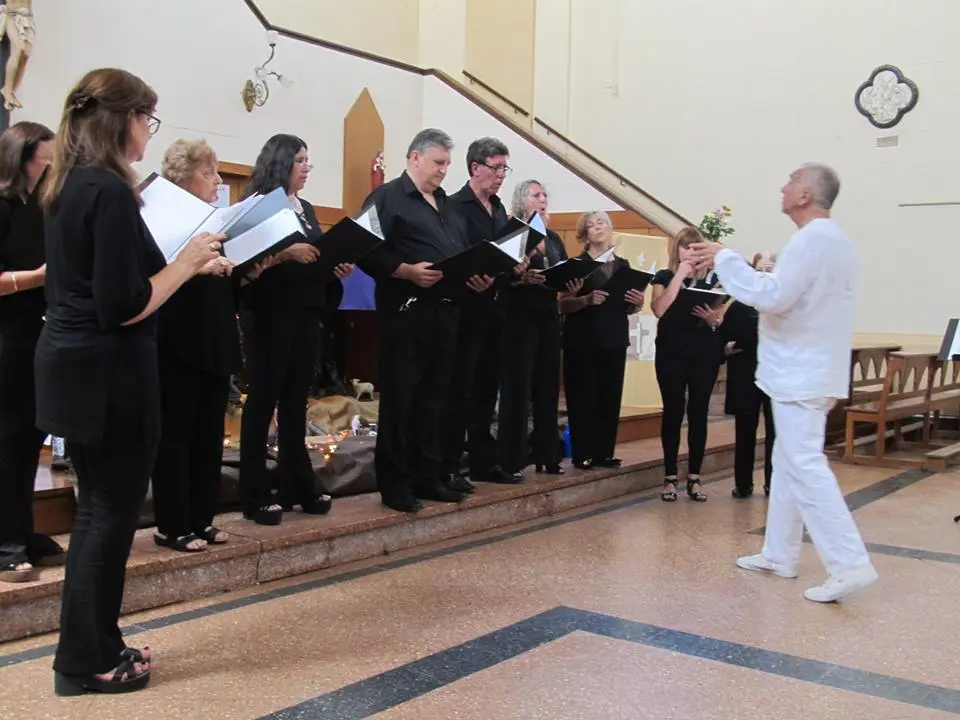 Concierto del Grupo Vocal 4-40 en la capilla Stella Maris