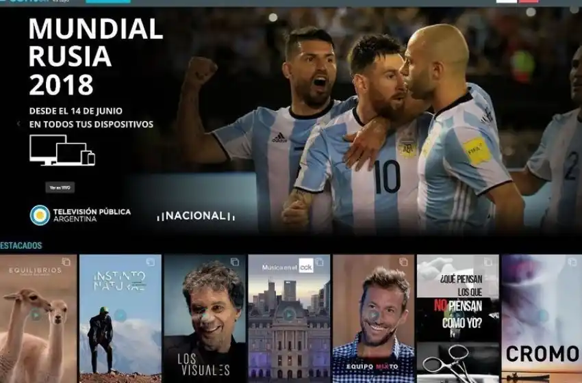 Comenzó la plataforma gratuita del gobierno para ver el Mundial