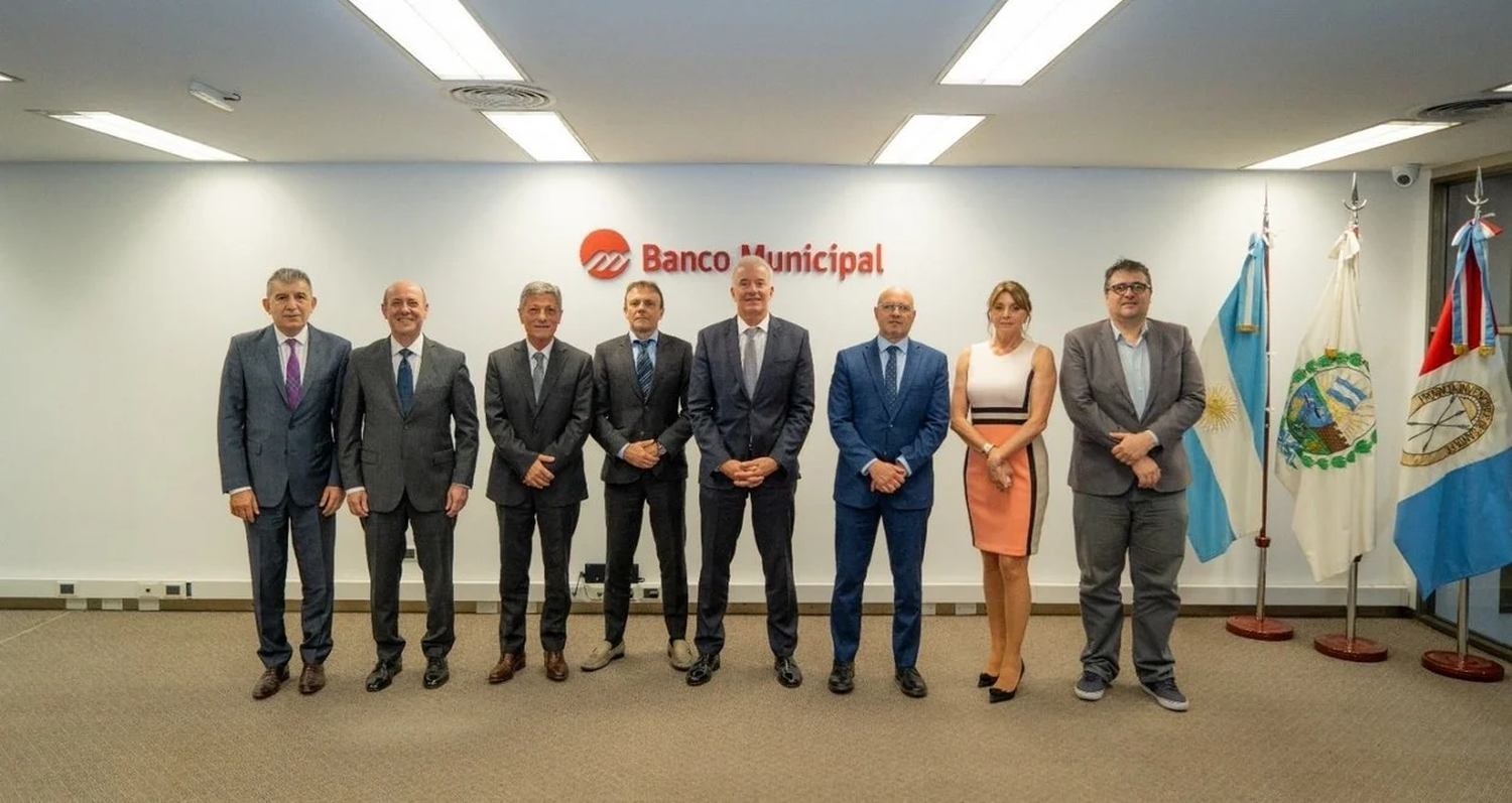 Encuentro entre los directorios del Banco Santa Fe y Banco Municipal de Rosario