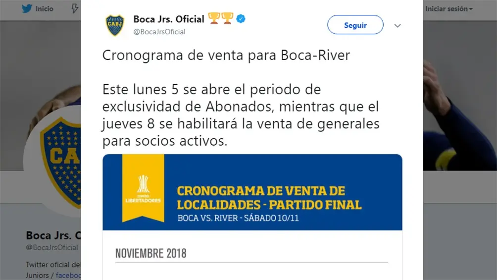 Boca denunció la reventa de entradas para la Superfinal del sábado