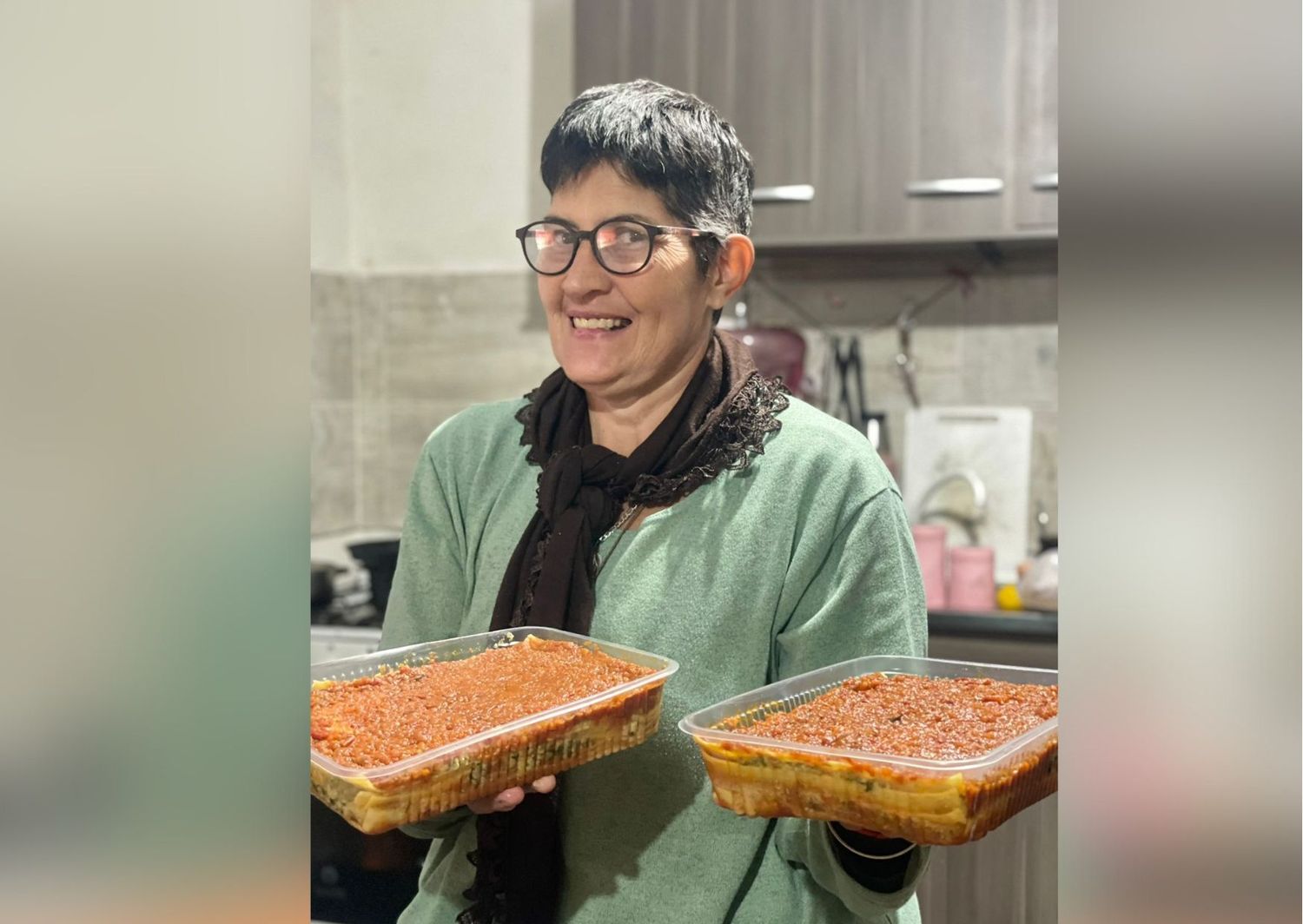 María Julia, la suscriptora ganadora de la lasagna de El Tete