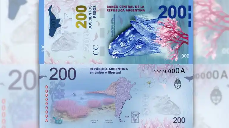 Tras la polémica, modifican la ballena en el billete de $200