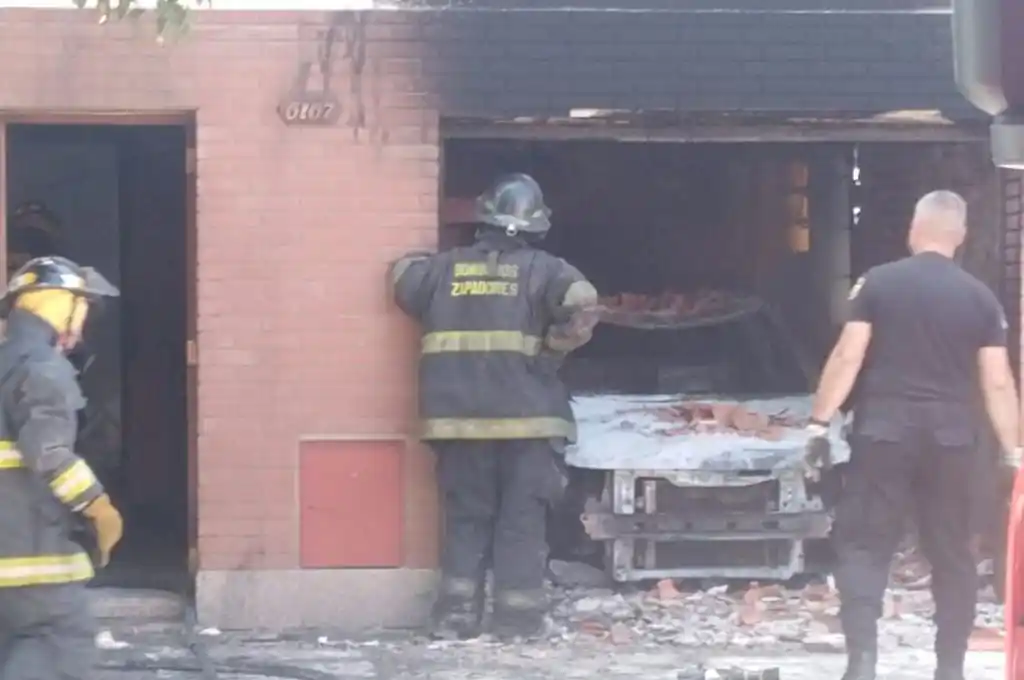 Se incendió una vivienda de barrio María Selva
