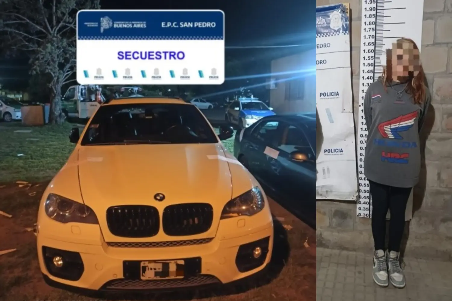 El BMW quedó a disposición del Juzgado de Faltas.
