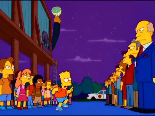 Como en Los Simpsons: Intendente instaló el "toque de queda" para menores de 15 años 