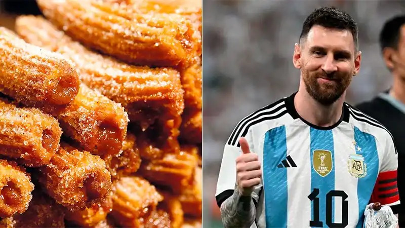 Messi pidió churros y el delivery no pudo contener la emoción