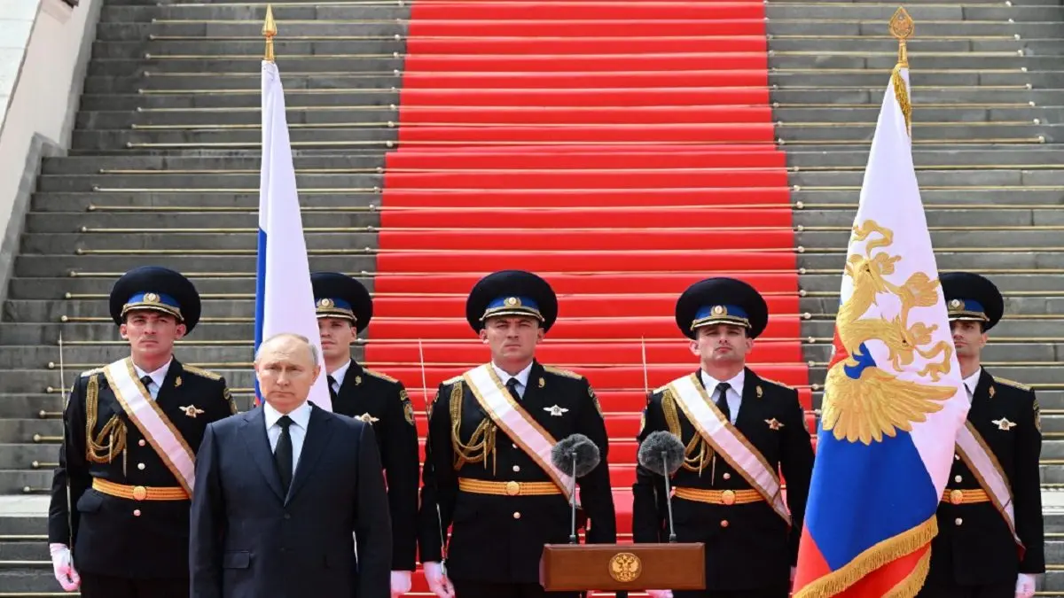 VLADIMIR PUTIN agradece en acto público al ejército ruso por «haber impedido una guerra civil»