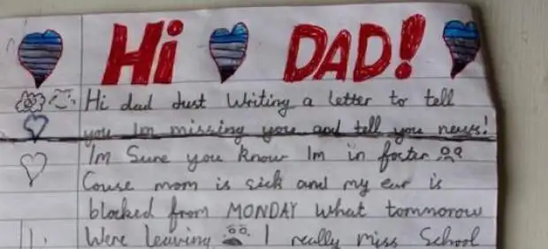Una carta por Navidad de un niño a su padre “en el cielo”, hallada atada a un globo 