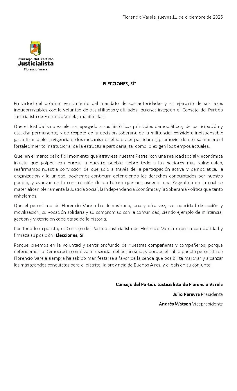 comunicado