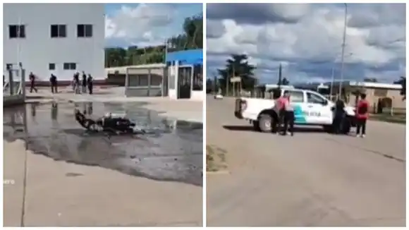 Preocupación en Chacabuco por despidos en dos fábricas de la ciudad: un joven prendió fuego su moto en señal de protesta