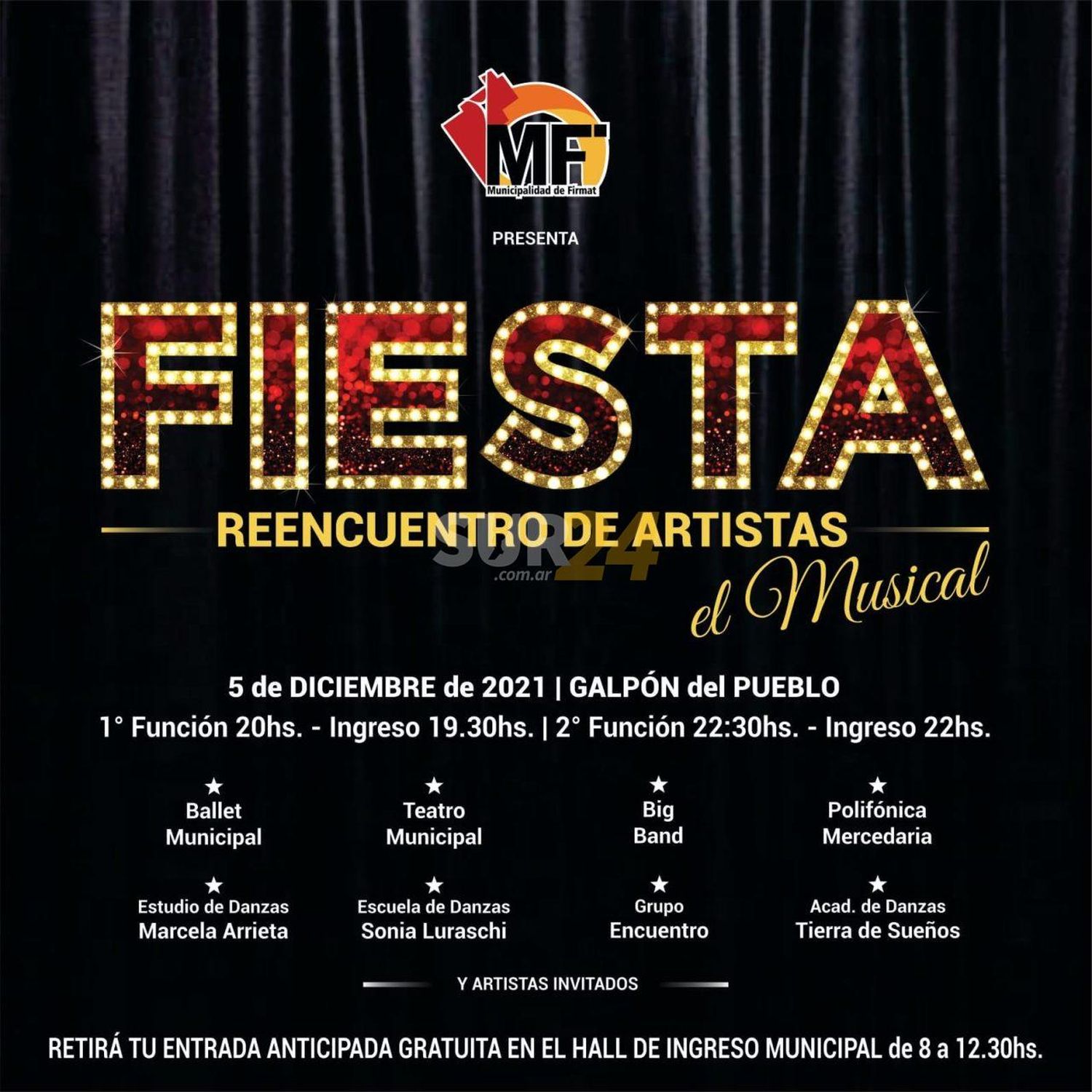 Fiesta reencuentro de artistas: el musical