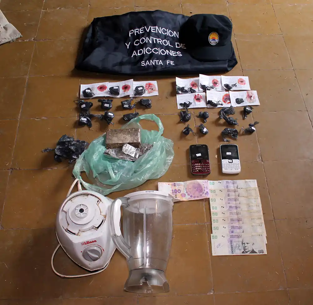 Cuatro detenidos en Rafaela con droga y armas de fuego
