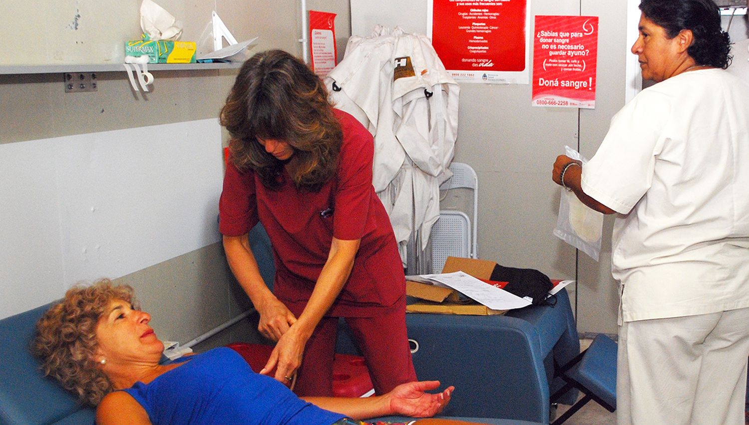 Atención. Los interesados se pueden acercar a donar sangre de forma voluntaria de 7.30 a 9