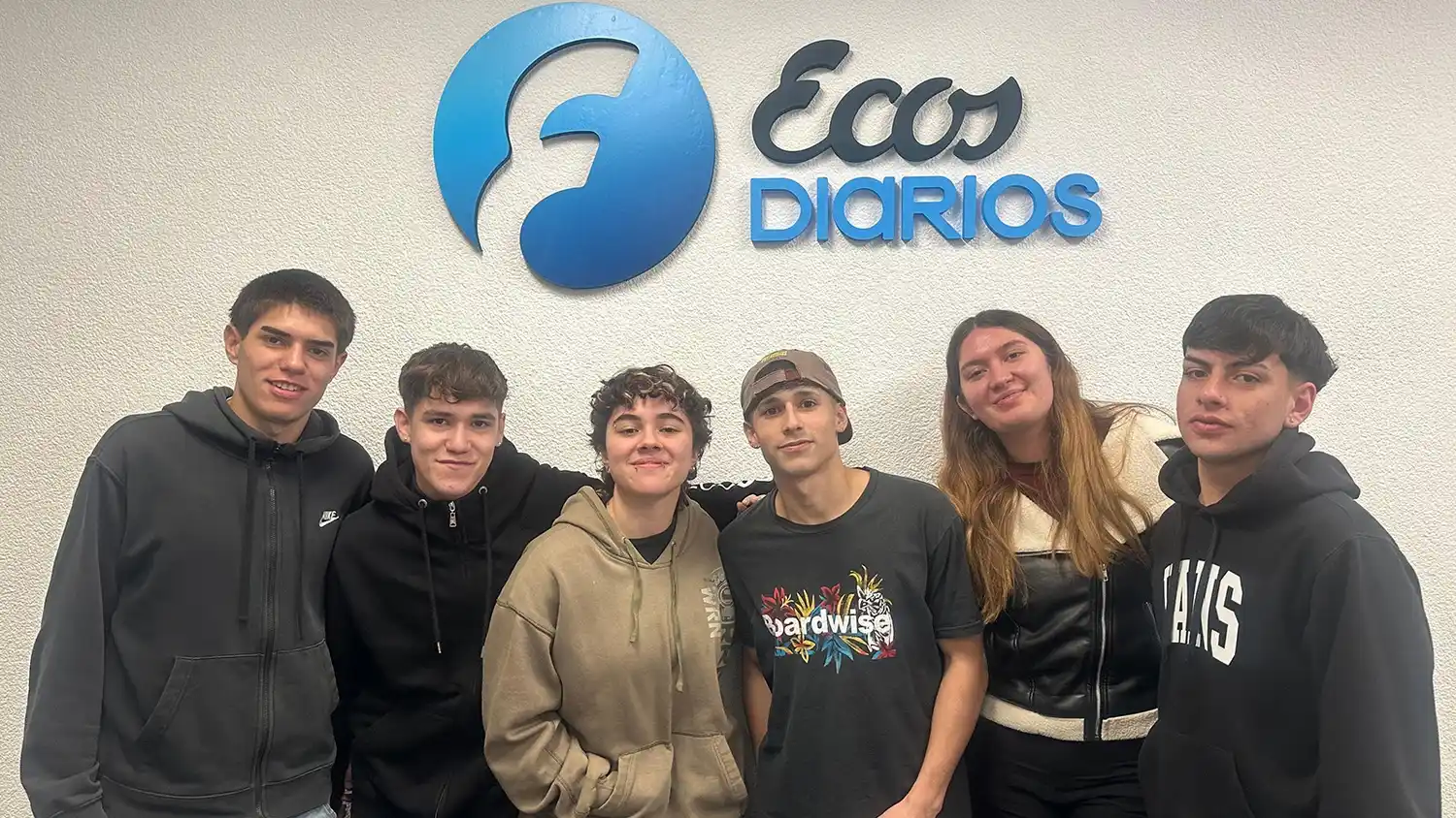 En Ecos Diarios. El grupo de la Técnica Nº 3 que estuvo esta semana