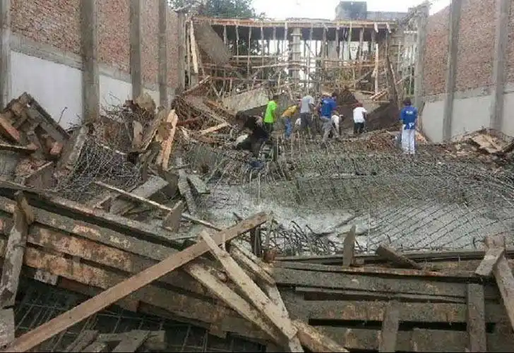 Derrumbe de una obra mató a un trabajador
