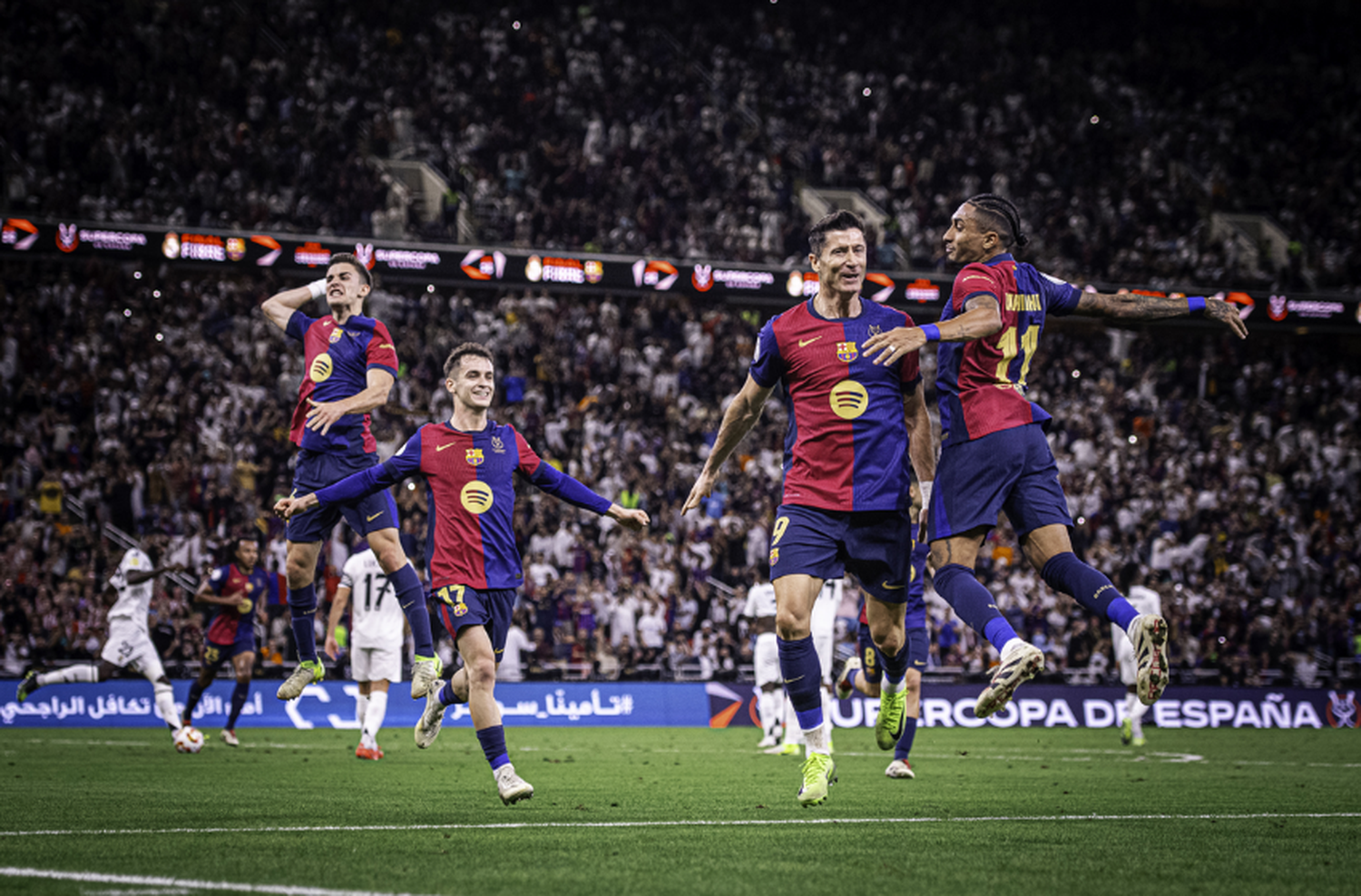 Barcelona goleó 5-2 a Real Madrid y es campeón de la Supercopa de España