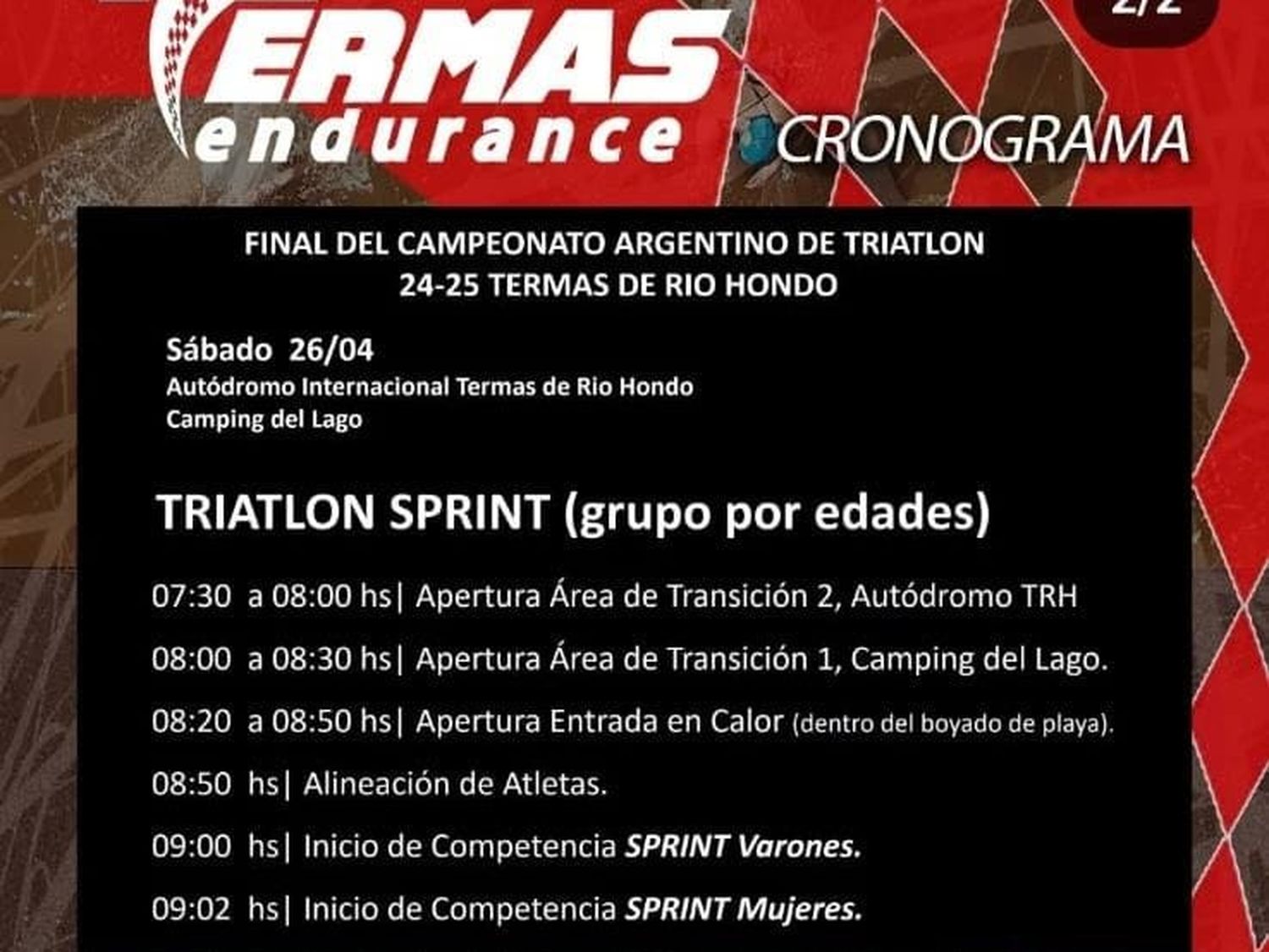 El gualeyo José Luis Lazo compite en la gran final del Campeonato Argentino de Triatlón