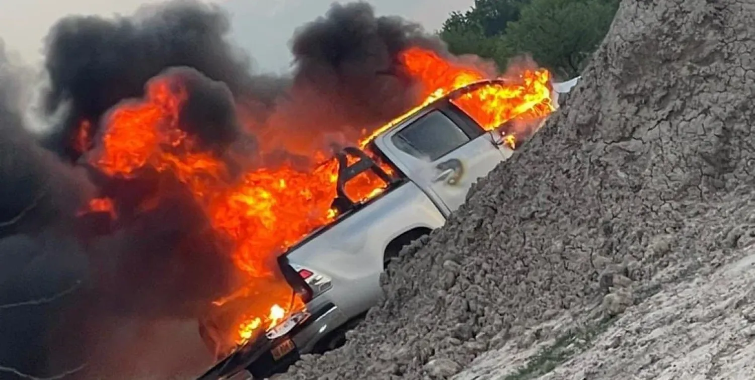 El incidente tuvo lugar muy cerca de la Escuela N° 49 "Dr. Agustín Araya".