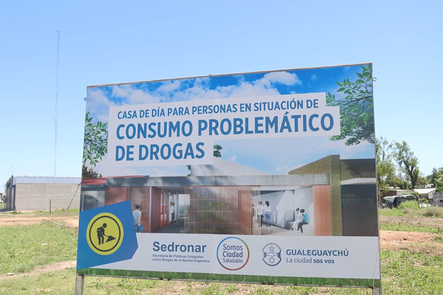 Avances en la obra de la Casa de Día para personas con consumo problemático de drogas