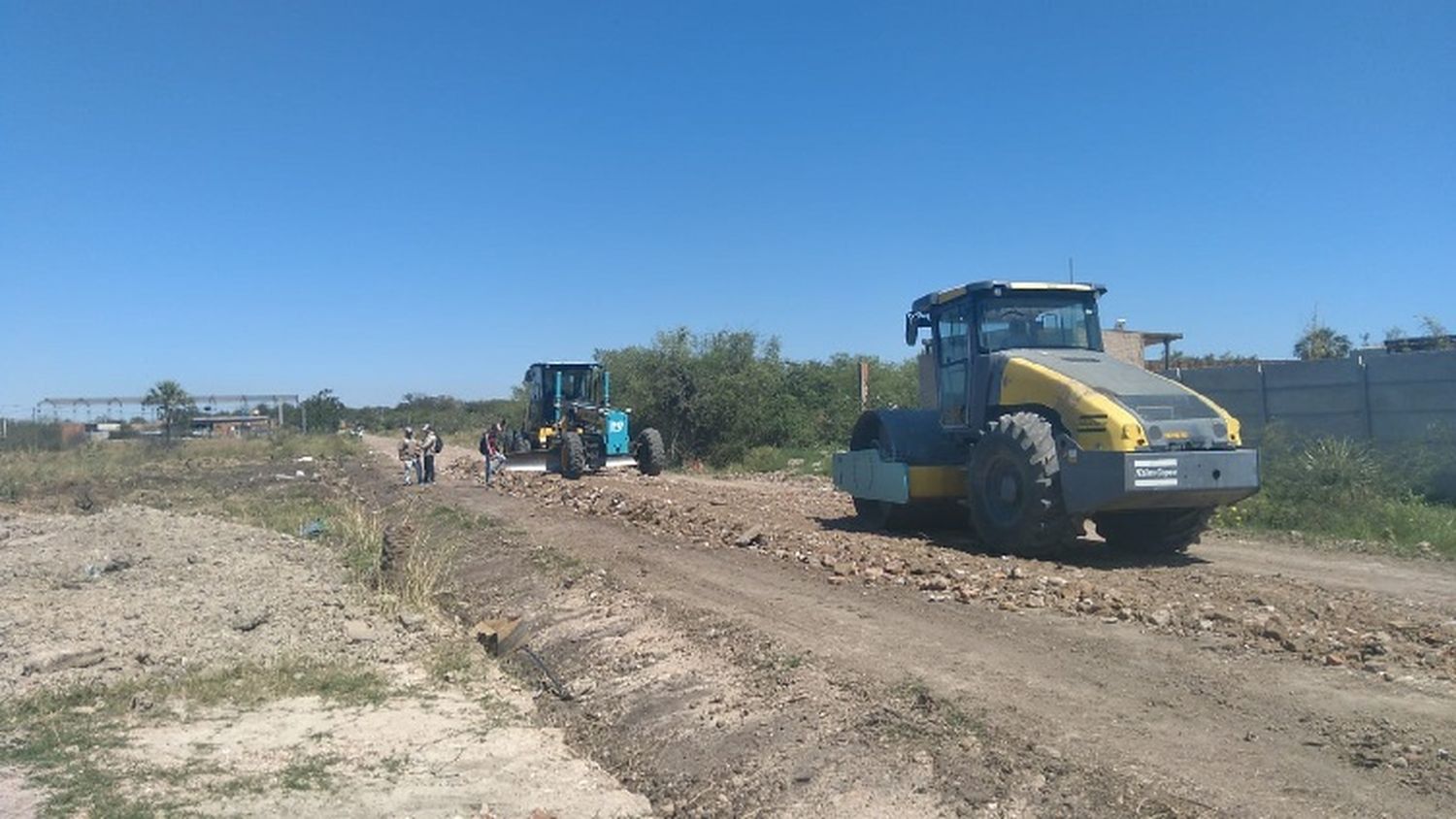 Avanzan los trabajos de mejoramiento de calles y desagües en la ciudad