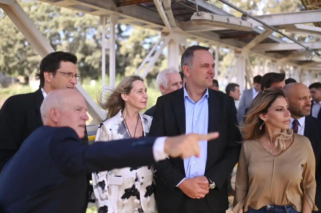 Karina Milei y Romina Diez en la inauguración de la nueva planta de Dreyfus en Santa Fe
