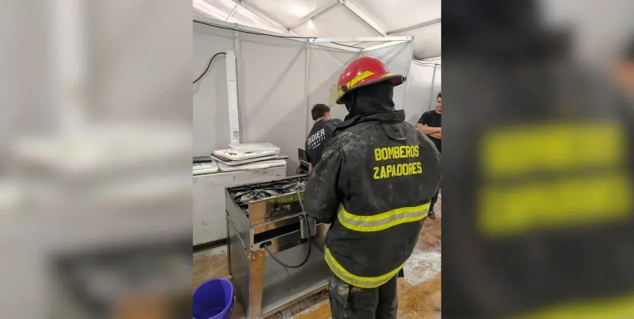 Incendio en la Villa Olímpica de Santa Fe: una garrafa se prendió fuego y un hombre sufrió quemaduras