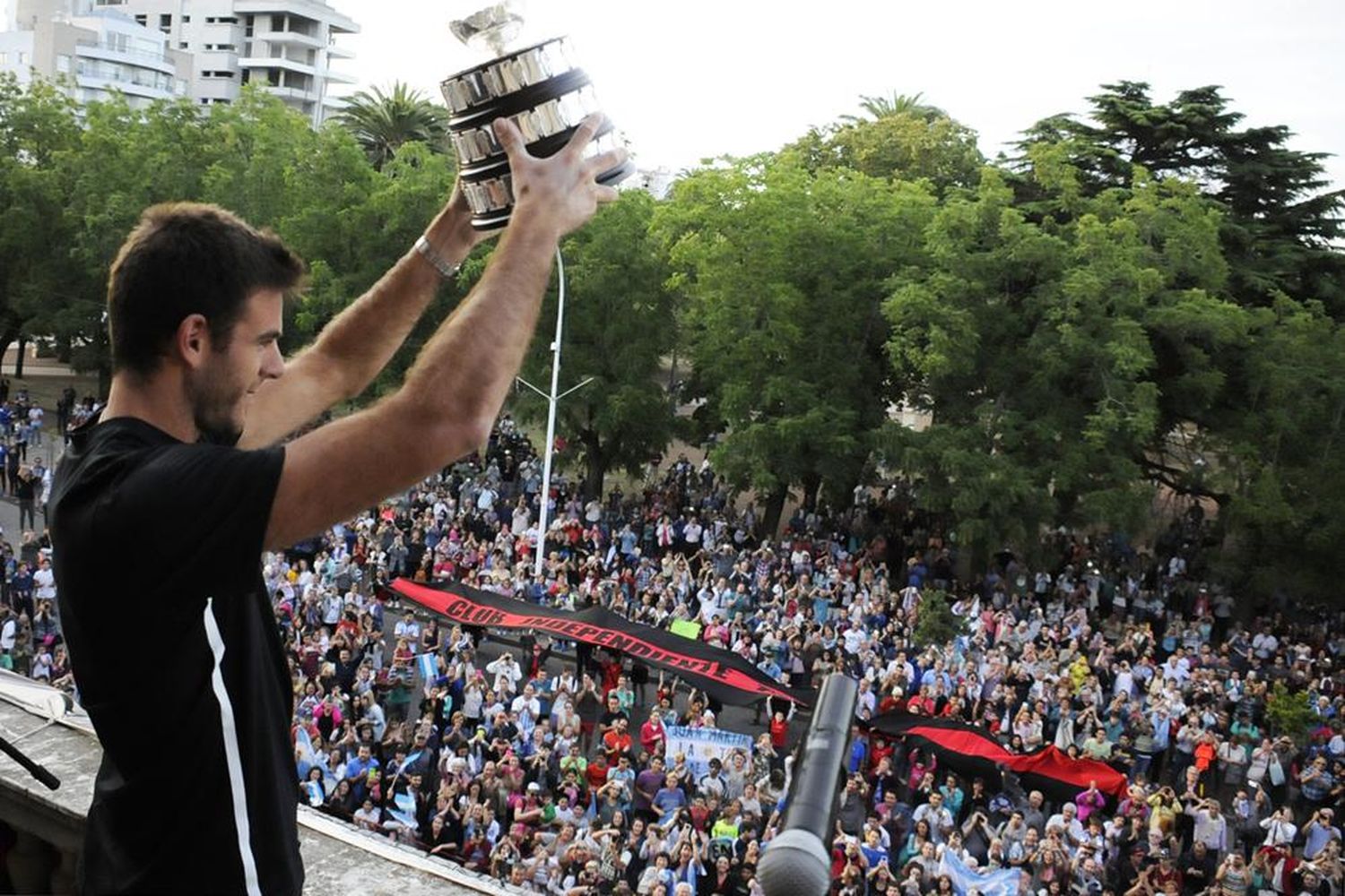 Del Potro fue recibido como un héroe en Tandil: "Soy felíz con el tenis"