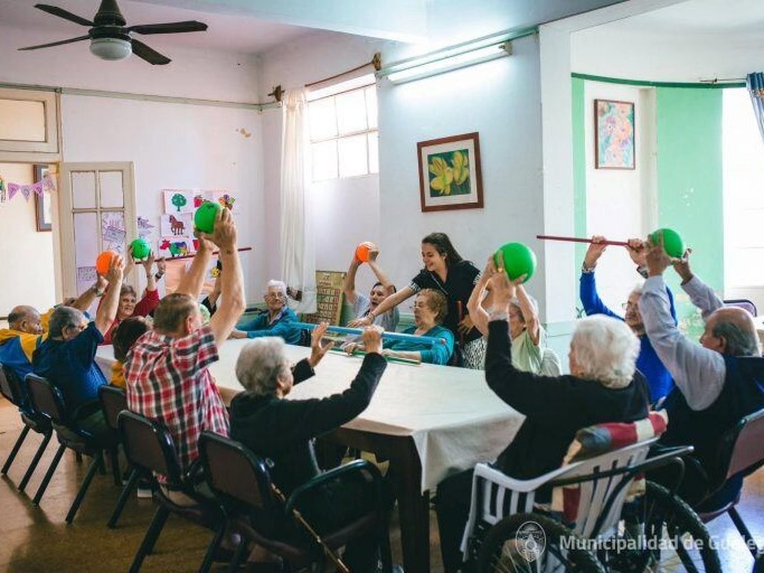 El asilo se vestirá de fiesta este 9 de julio (Foto Municipalidad).