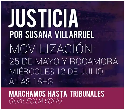 Convocan a marchar por el crimen de Susana Villarruel
