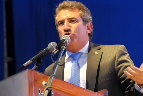 Elecciones 2015: Sergio "Pato" Urribarri, con la militancia en Zárate 