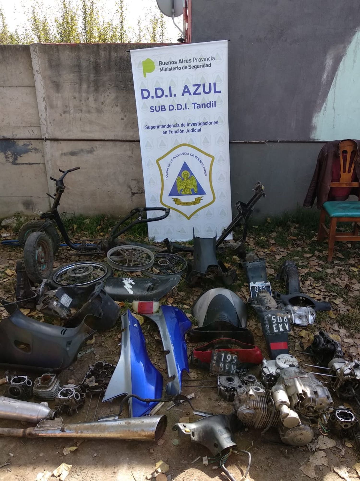 Allanamiento y secuestró de varias motopartes por parte de la DDI