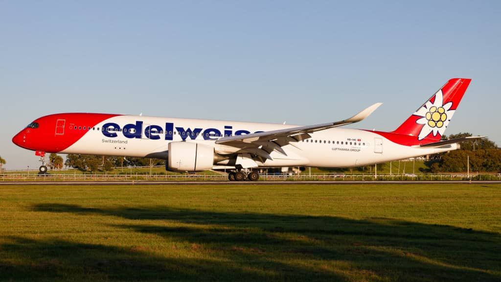 Adiós A340, hola A350: Edelweiss actualiza el avión en sus vuelos a Tampa, Florida