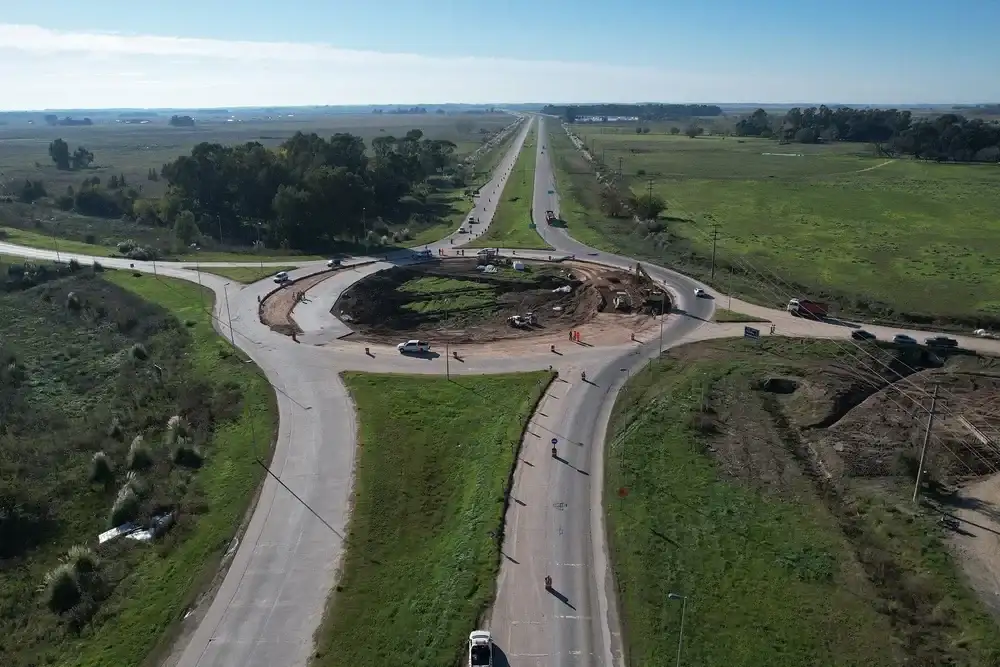Imagen aérea de la Ruta Provincial Nº 6.